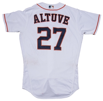 2016 Jose Altuve Game Used Houston Astros Home Jersey Worn on 07/05/2016 (MLB Auth)
